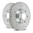 thumbnail image 1 of Power Stop Front Pair of Drilled and Slotted Brake Rotors AR8728XPR, 1 of 4