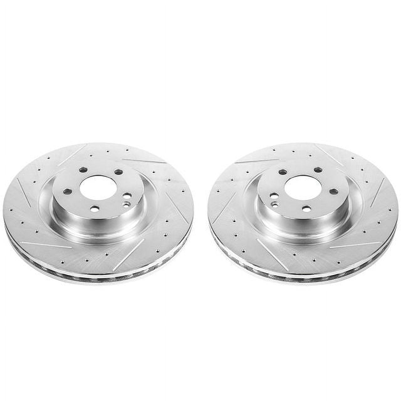 Power Stop EBR867XPR Evolution Drilled & Slotted Rotors -Front