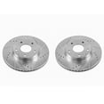 thumbnail image 1 of Power Stop Front Pair of Drilled and Slotted Brake Rotors JBR1599XPR, 1 of 4