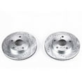 thumbnail image 1 of Power Stop Front Pair of Drilled and Slotted Brake Rotors JBR711XPR Fits 2000 Toyota Camry, 1 of 3