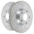 thumbnail image 1 of Power Stop Front Pair of Drilled and Slotted Brake Rotors JBR923XPR, 1 of 10