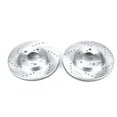 thumbnail image 1 of Power Stop Front Pair of Drilled and Slotted Brake Rotors JBR989XPR Fits 2007 Honda Odyssey, 1 of 2