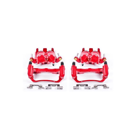 Power Stop S3122A Red Powder-Coated Performance Calipers -Front
