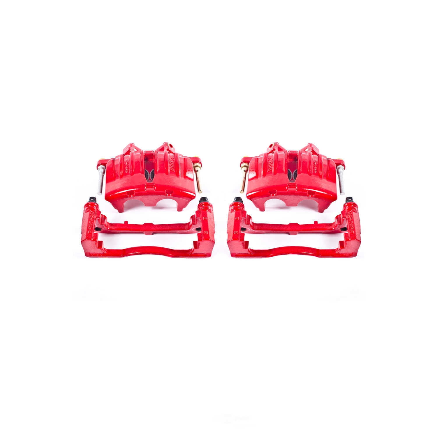 Power Stop S4798A Red Powder-Coated Performance Calipers -Front