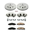 thumbnail image 1 of PowerStop Front Stock Replacement Brake Pad and Rotor Kit with Calipers Fits: CHEVROLET PONTIAC Select Models KCOE1547, 1 of 3
