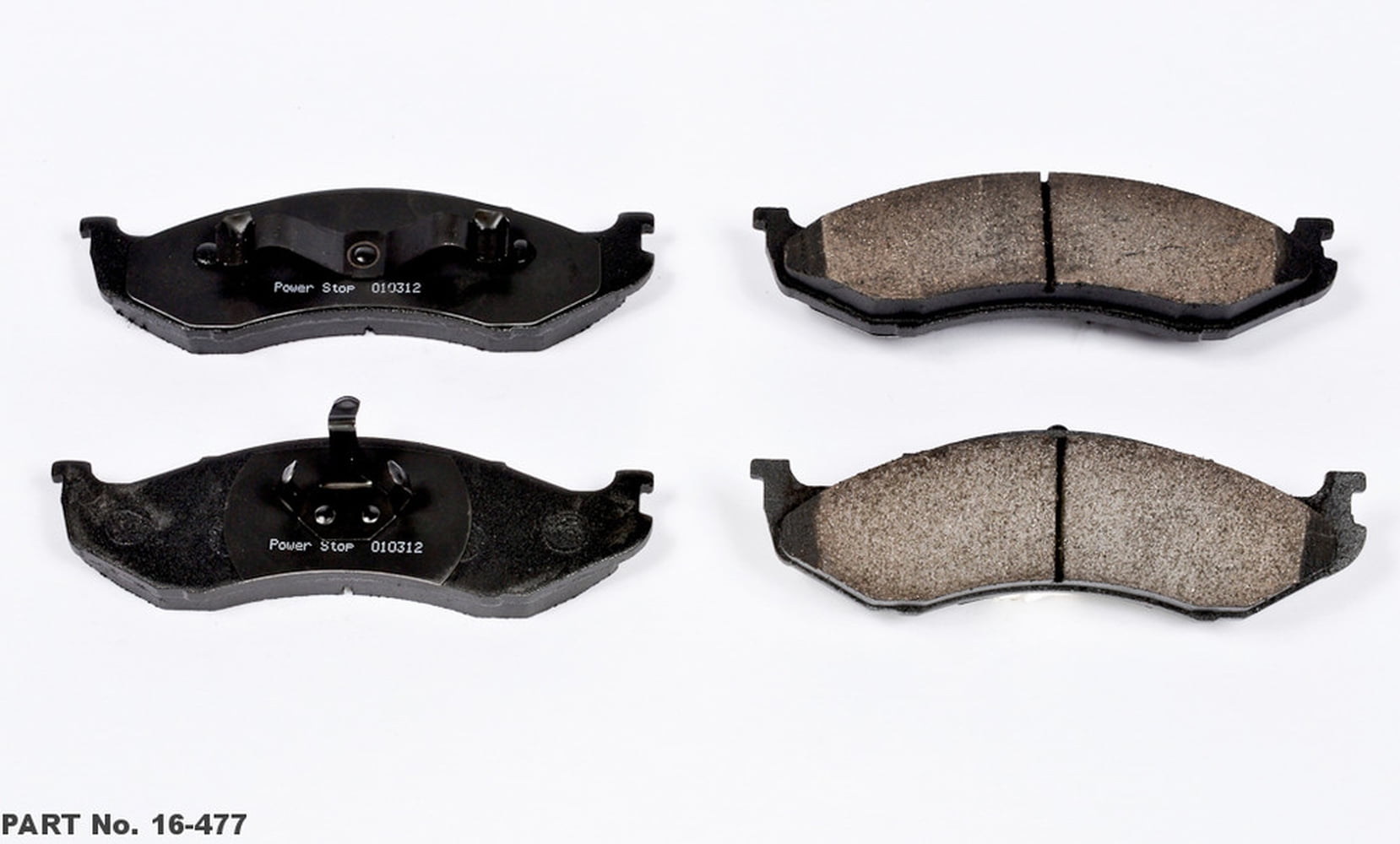 Power Stop Front Z16 Evolution Ceramic Brake Pads 16-477 - Walmart.com