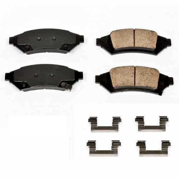 Power Stop Front Z17 Evolution Ceramic Brake Pads with Hardware 17-1000