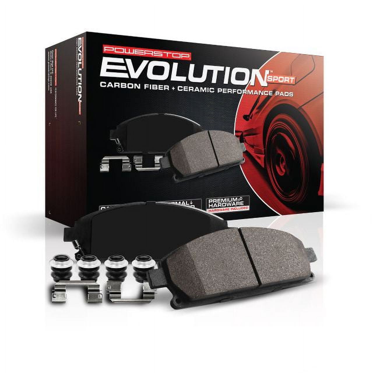Power Stop Front Z23 Evolution Carbon-Fiber Ceramic Brake Pads Z23-1169A