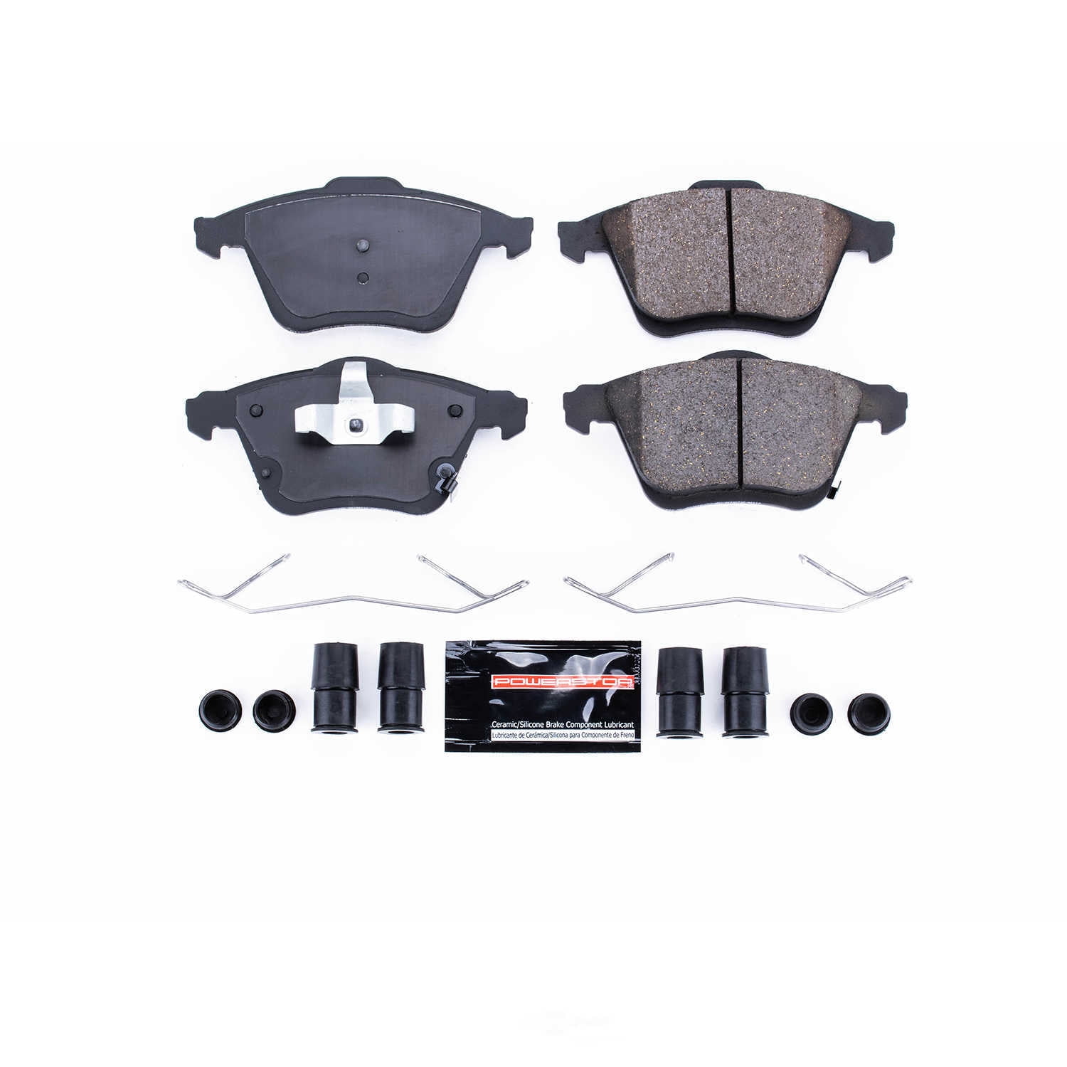 Power Stop Z23-1186 Z23 Evolution Sport Carbon Fiber-Ceramic Brake Pad -Front