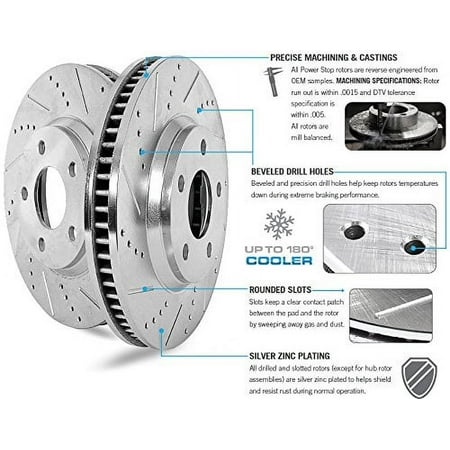 PowerStop Front Z26 Street Warrior Brake Pad and Rotor Kit with Red Powder Coated Calipers Fits: BMW Select Models KC497-26