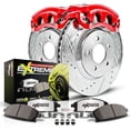 thumbnail image 1 of Power Stop Front Z26 Street Warrior Brake Pad and Rotor Kit with Red Powder Coated Calipers KC6944-26, 1 of 5
