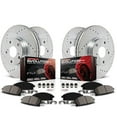 thumbnail image 1 of PowerStop Front and Rear Z23 Evolution Sport Carbon-Fiber Ceramic Brake Pad and Drilled & Slotted Rotor Kit Fits: FORD Select Models K4034, 1 of 10