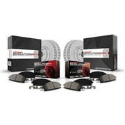 Power Stop Front and Rear Coated Rotor Kit CRK4420 Fits 2005 Chrysler Crossfire