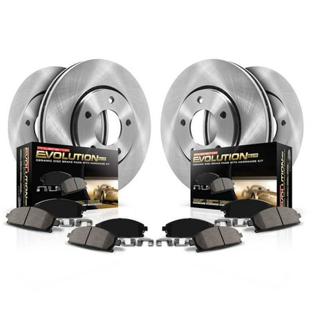 Power Stop Front and Rear Stock Replacement Brake Pad and Rotor Kit KOE399