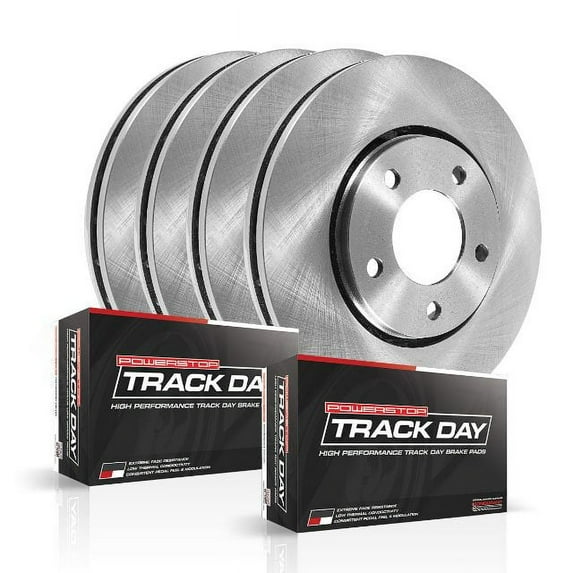 Power Stop Front and Rear Track Day Brake Pad and Rotor Kit TDBK5942 Fits 2012 Ford Mustang