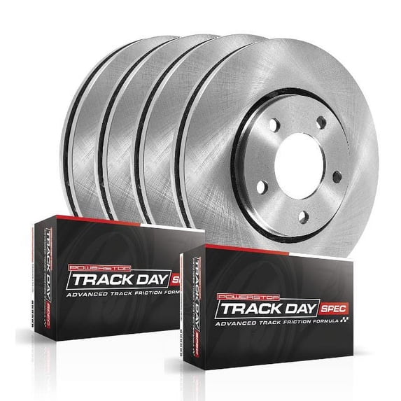 Power Stop Front and Rear Track Day Brake Pad and Rotor Kit TDSK871
