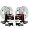 thumbnail image 1 of PowerStop Front and Rear Z23 Evolution Sport Carbon-Fiber Ceramic Brake Pad and Drilled & Slotted Rotor Kit Fits: FIAT MAZDA Select Models K7361, 1 of 7
