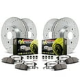 thumbnail image 1 of PowerStop Front and Rear Z26 Street Warrior Carbon-Fiber Ceramic Brake Pad and Drilled and Slotted Rotor Kit Fits: TESLA Select Models K8858-26, 1 of 9