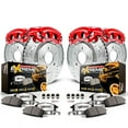 thumbnail image 1 of PowerStop Front and Rear Z36 Truck & Tow Brake Pad and Rotor Kit with Red Powder Coated Calipers Fits: FORD MERCURY Select Models KC1861-36, 1 of 3