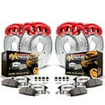thumbnail image 1 of PowerStop Front and Rear Z36 Truck & Tow Brake Pad and Rotor Kit with Red Powder Coated Calipers Fits: FORD Select Models KC6546-36, 1 of 4