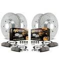 thumbnail image 1 of PowerStop Front and Rear Z36 Truck & Tow Carbon-Fiber Ceramic Brake Pad and Drilled and Slotted Rotor Kit Fits: DODGE JEEP Select Models K7136-36, 1 of 9