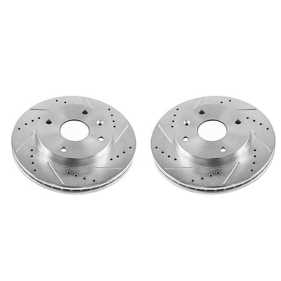 Power Stop JBR1509XPR Evolution Drilled & Slotted Rotors -Front