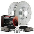 thumbnail image 1 of PowerStop Front Z23 Evolution Sport Carbon-Fiber Ceramic Brake Pad and Drilled & Slotted Rotor Kit Fits: FORD LINCOLN MERCURY Select Models K1335, 1 of 10