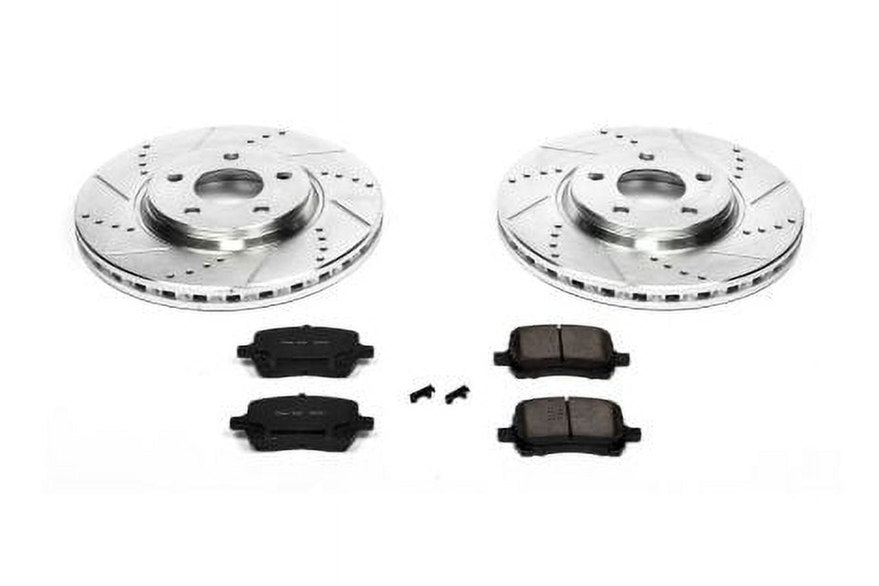 PowerStop Front Z23 Evolution Sport Carbon-Fiber Ceramic Brake Pad and Drilled & Slotted Rotor Kit Fits: CHEVROLET PONTIAC SATURN Select Models K1614