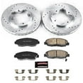thumbnail image 1 of PowerStop Front Z23 Evolution Sport Carbon-Fiber Ceramic Brake Pad and Drilled & Slotted Rotor Kit Fits: ACURA HONDA Select Models K697, 1 of 5