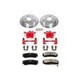 thumbnail image 1 of PowerStop Rear Z23 Evolution Sport Brake Pad and Rotor Kit with Red Powder Coated Calipers Fits: BUICK CHEVROLET OLDSMOBILE PONTIAC Select Models KC1558, 1 of 5