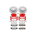 thumbnail image 1 of PowerStop Front Z36 Truck & Tow Brake Pad and Rotor Kit with Red Powder Coated Calipers Fits: JEEP Select Models KC2219-36, 1 of 5