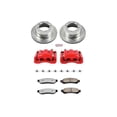 thumbnail image 1 of PowerStop Rear Z36 Truck & Tow Brake Pad and Rotor Kit with Red Powder Coated Calipers Fits: FORD Select Models KC4593-36, 1 of 5