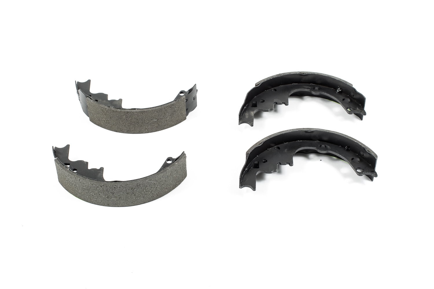 Power Stop Rear Semi-Metallic Brake Shoes B514 for Drum Performance and ...