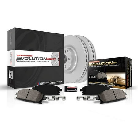 PowerStop Rear Geomet Coated Brake Rotor and Pad Kit Fits: CHRYSLER DODGE EAGLE MITSUBISHI Select Models CRK1203