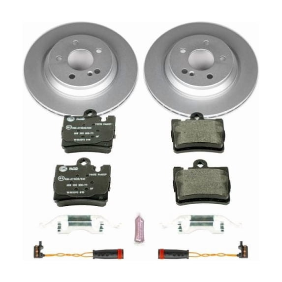 Power Stop Rear Euro-Stop ECE-R90 Certified Brake Pad and Rotor Kit ESK2997