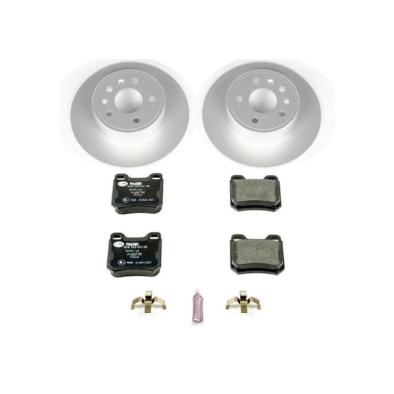 Power Stop Rear Euro-Stop ECE-R90 Certified Brake Pad and Rotor Kit ESK831