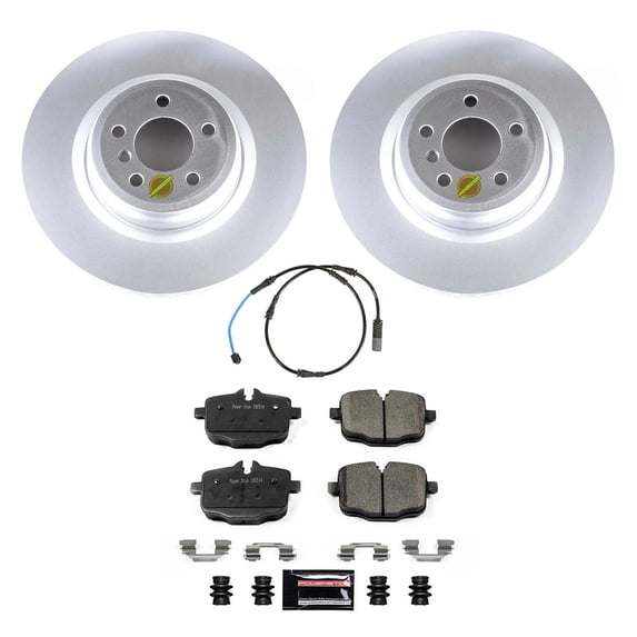 PowerStop Rear Geomet Coated Brake Rotor and Pad Kit Fits: BMW Select Models CRK8775