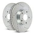 thumbnail image 1 of Power Stop Rear Pair of Drilled and Slotted Brake Rotors EBR1655XPR 2018 Jaguar E-Pace 2015-2019 Land Rover Discovery Sport Fits 2017 Land Rover Discovery Sport, 1 of 4