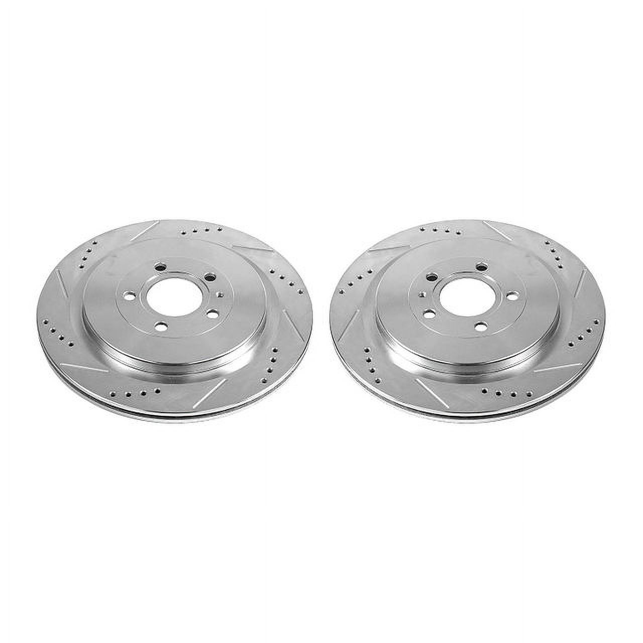 Power Stop AR85152XPR Evolution Drilled & Slotted Rotors -Rear