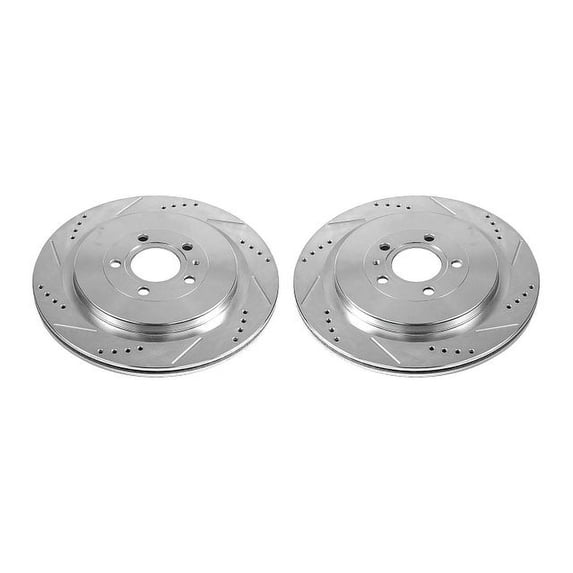 Power Stop AR85152XPR Evolution Drilled & Slotted Rotors -Rear