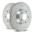 thumbnail image 1 of Power Stop Rear Pair of Drilled and Slotted Brake Rotors AR86005XPR, 1 of 3