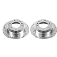 thumbnail image 1 of Power Stop Rear Pair of Drilled and Slotted Brake Rotors JBR1517XPR, 1 of 3