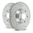 thumbnail image 1 of Power Stop Rear Pair of Drilled and Slotted Brake Rotors JBR1796XPR, 1 of 3