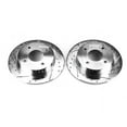 thumbnail image 1 of Power Stop Rear Pair of Drilled and Slotted Brake Rotors JBR504XPR, 1 of 3