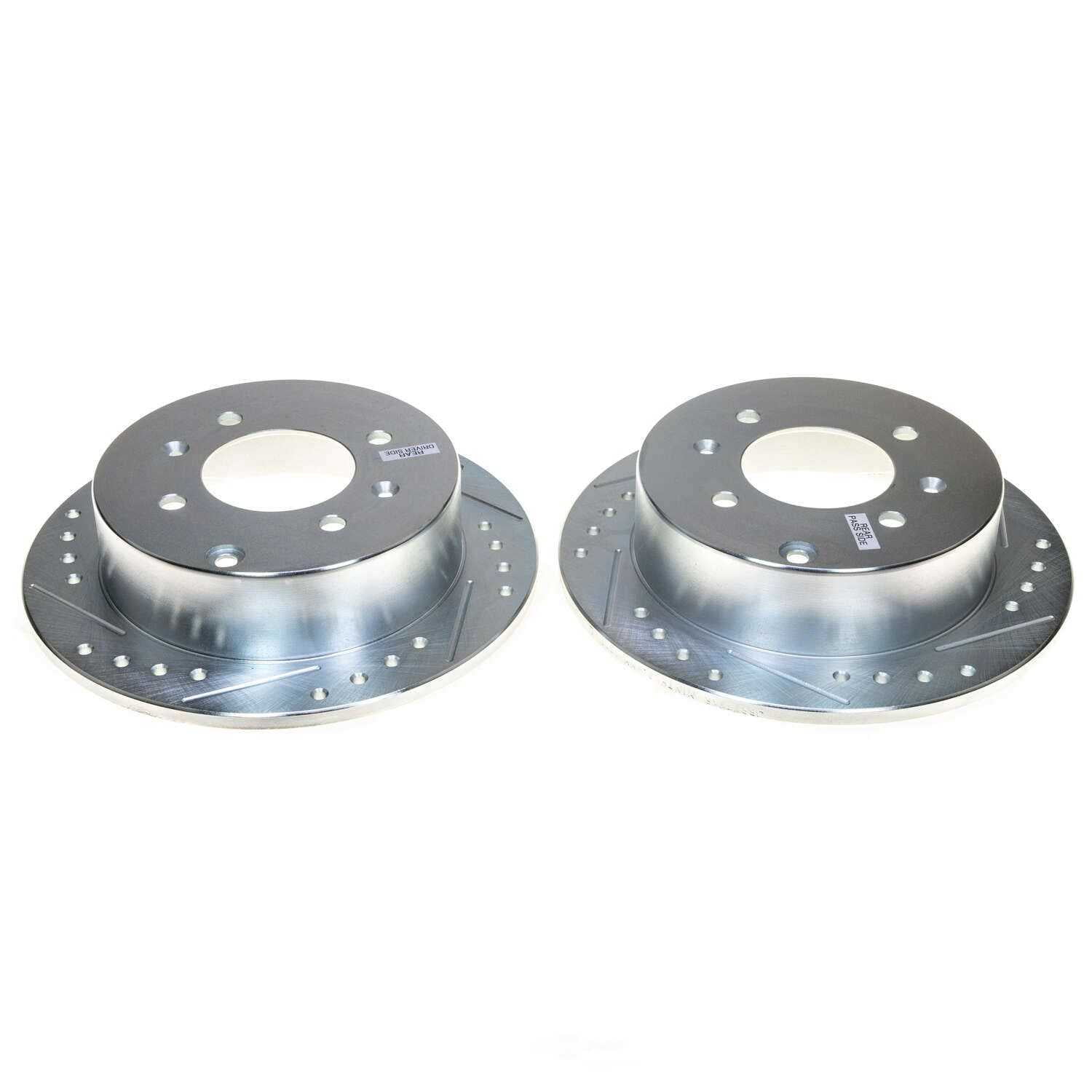 PowerStop JBR777XPR Evolution Performance Drilled, Slotted & Plated Brake Rotor Pair