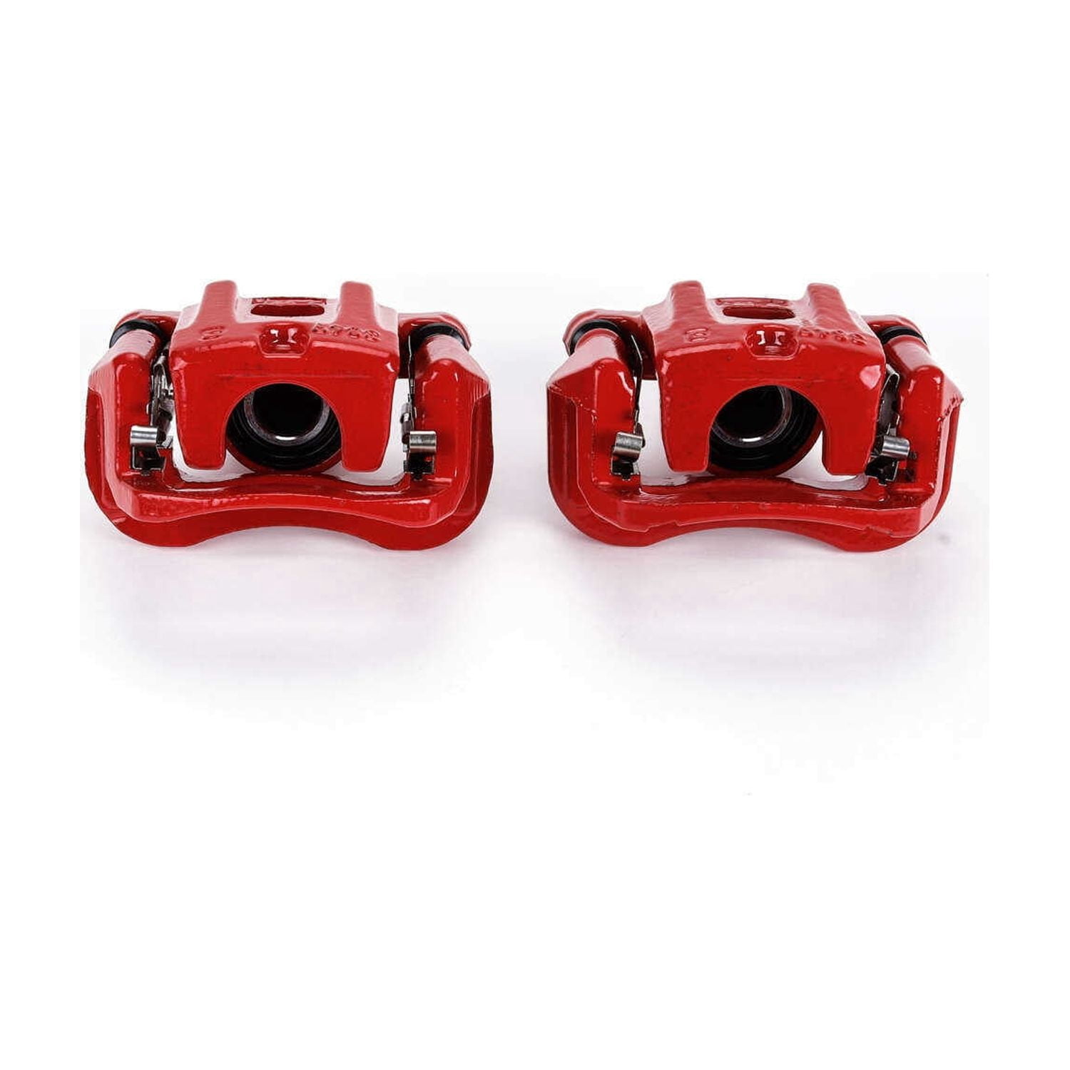 Power Stop Rear Pair of Red Powder Coated Calipers S2904 Fits 2006 Toyota Highlander