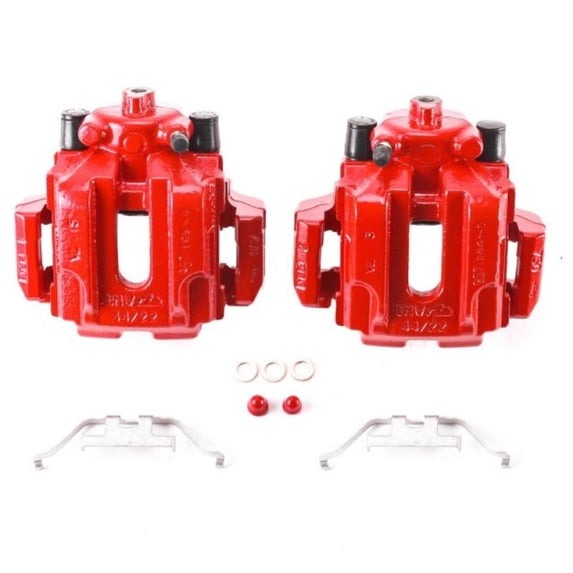 Powerstop S3328 PSBS3328 RED POWDER COATED PERFORMANCE CALIPERS