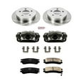 thumbnail image 1 of PowerStop Rear Stock Replacement Brake Pad and Rotor Kit with Calipers Fits: BUICK CHEVROLET OLDSMOBILE PONTIAC Select Models KCOE1558, 1 of 3