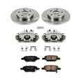 thumbnail image 1 of PowerStop Rear Stock Replacement Brake Pad and Rotor Kit with Calipers Fits: CHEVROLET PONTIAC SATURN Select Models KCOE1616, 1 of 3