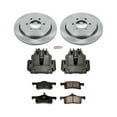 thumbnail image 1 of PowerStop Rear Stock Replacement Brake Pad and Rotor Kit with Calipers Fits: FORD LINCOLN Select Models KCOE1935, 1 of 3